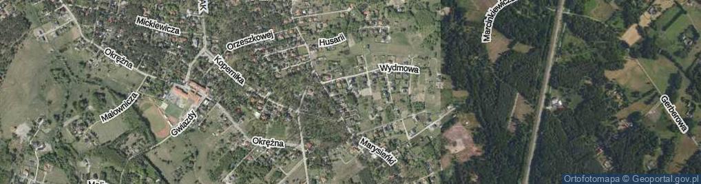 Zdjęcie satelitarne Srebrna ul.